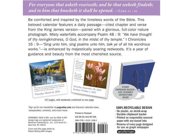 Workman Publishing, 365 Bible Verses-A-Year Color 2023 Page-A-Day Calendar