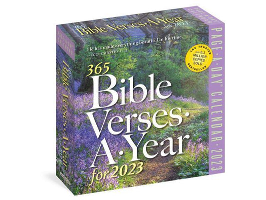 Workman Publishing,  365 Bible Verses-A-Year Color 2023 Page-A-Day Calendar