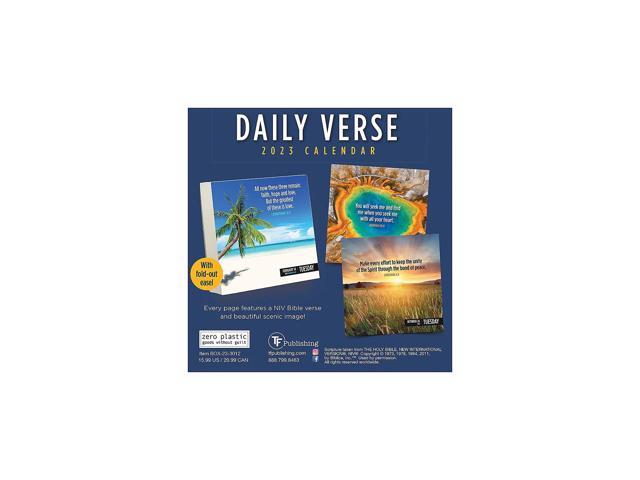 2023 TF Publishing Daily Verse 5.25"" x 5.25"" Day-to-Dday Calendar (BOX-23-3012