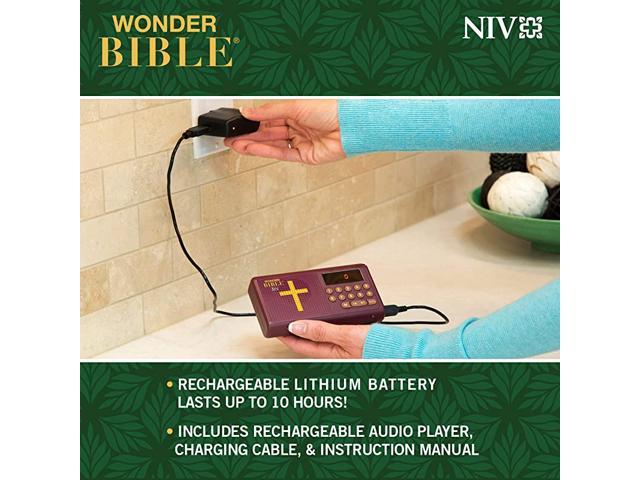 Bible NIV The Talking Audio Bible Player New International Version As Seen on TV