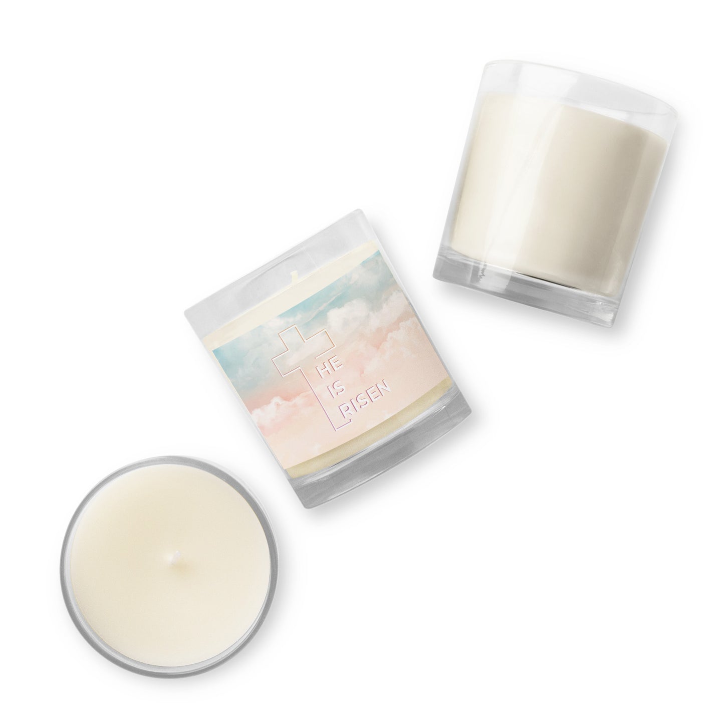 Easter soy wax candle