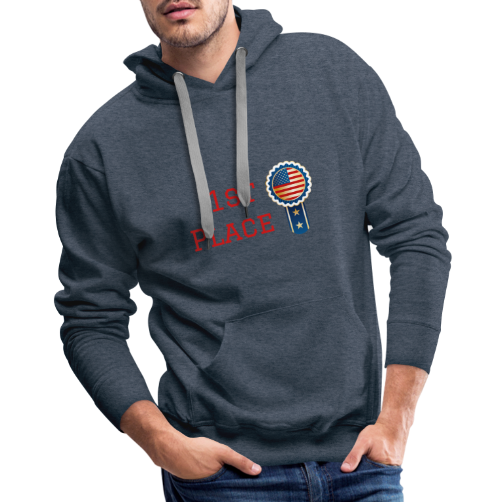 Men’s Premium Hoodie - heather denim