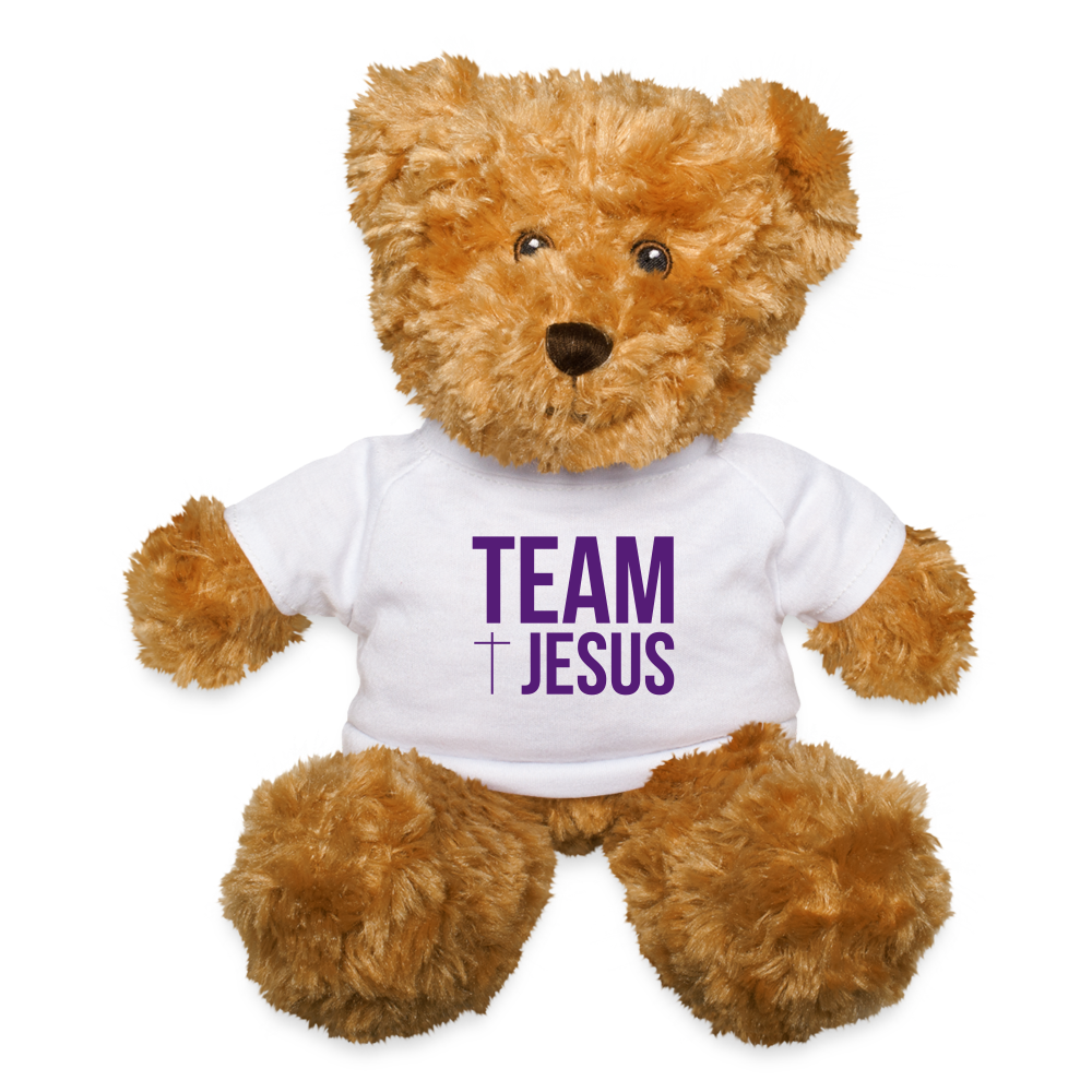 Team Jesus Teddy Bear - white