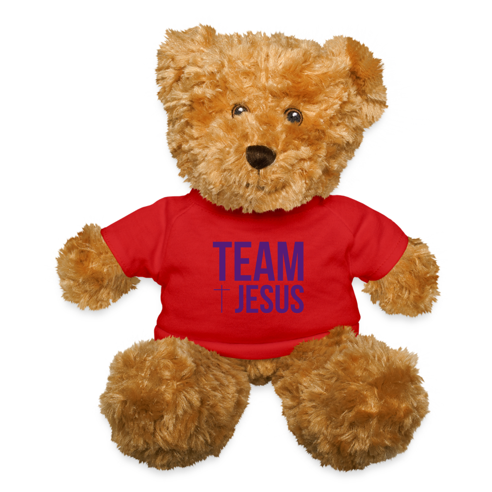 Team Jesus Teddy Bear - red